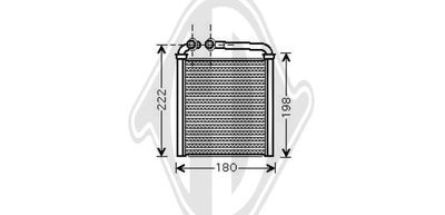 DCM1253 DIEDERICHS Теплообменник, отопление салона