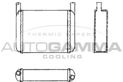 101609 AUTOGAMMA Теплообменник, отопление салона