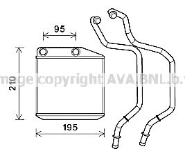 FT6313 AVA QUALITY COOLING Теплообменник, отопление салона