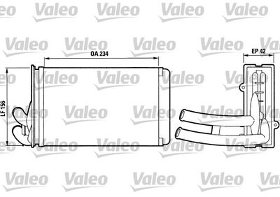 812012 VALEO Теплообменник, отопление салона