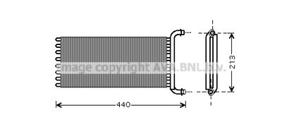 MSA6441 AVA QUALITY COOLING Теплообменник, отопление салона