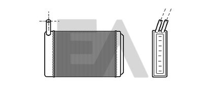 45C77001 EACLIMA Теплообменник, отопление салона
