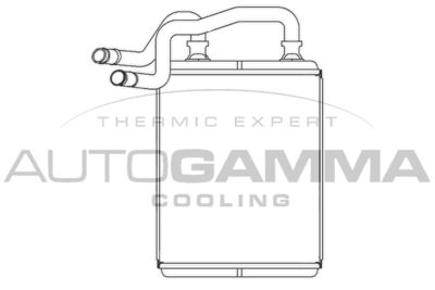 105277 AUTOGAMMA Теплообменник, отопление салона