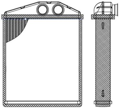 LRh2144 LUZAR Теплообменник, отопление салона