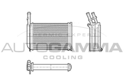 101615 AUTOGAMMA Теплообменник, отопление салона