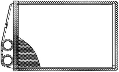 LRh0909 LUZAR Теплообменник, отопление салона