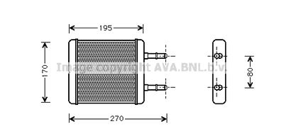 HY6061 AVA QUALITY COOLING Теплообменник, отопление салона