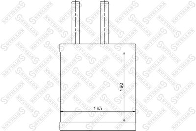 1035106SX STELLOX Теплообменник, отопление салона