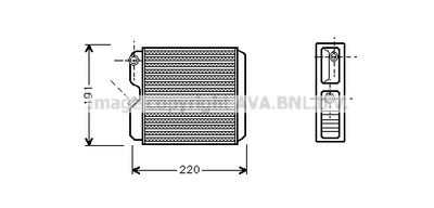 OL6240 AVA QUALITY COOLING Теплообменник, отопление салона