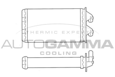 102430 AUTOGAMMA Теплообменник, отопление салона