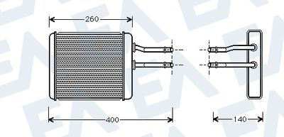 45C03004 EACLIMA Теплообменник, отопление салона