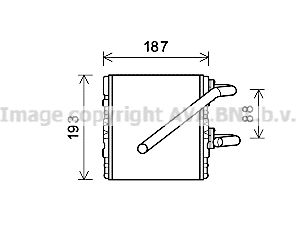 SU6107 AVA QUALITY COOLING Теплообменник, отопление салона