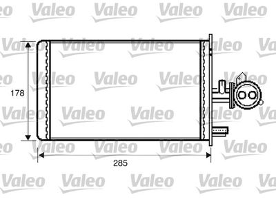 812337 VALEO Теплообменник, отопление салона