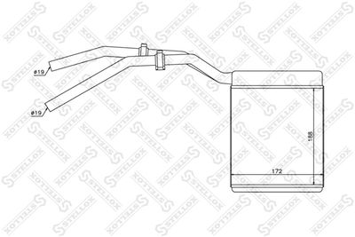 1035137SX STELLOX Теплообменник, отопление салона