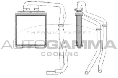 105497 AUTOGAMMA Теплообменник, отопление салона