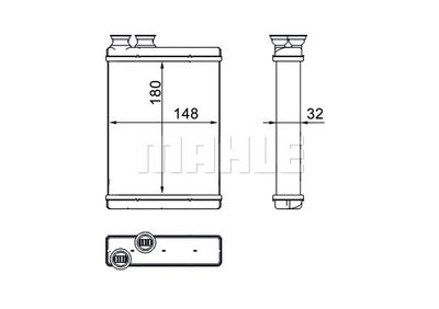 WG2180140 WILMINK GROUP Теплообменник, отопление салона