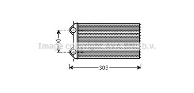 RTA6439 AVA QUALITY COOLING Теплообменник, отопление салона