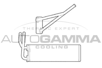 105893 AUTOGAMMA Теплообменник, отопление салона