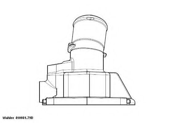 Термостат, охлаждающая жидкость HCV Wahler                410081.79D