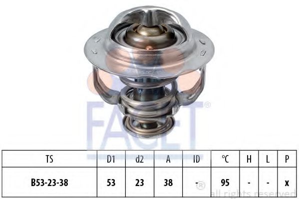 Термостат, охлаждающая жидкость Facet                7.8742S