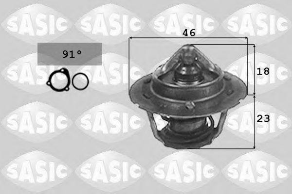 Термостат, охлаждающая жидкость Sasic                3306007