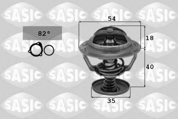 Термостат, охлаждающая жидкость Sasic                3306023