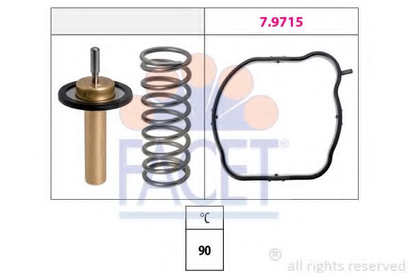 Термостат, охлаждающая жидкость Facet                7.8846