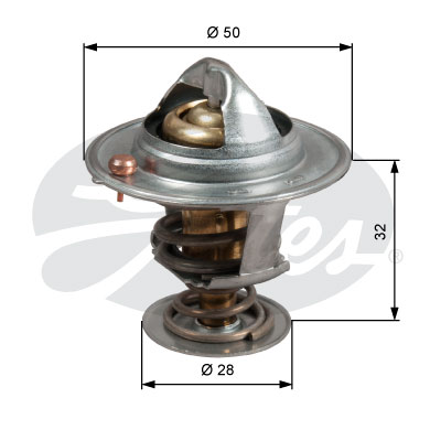 Термостат, охлаждающая жидкость Gates                TH50588G1