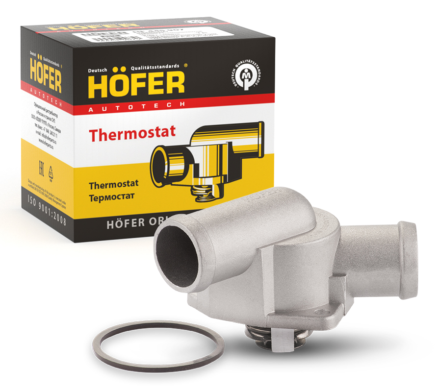 Термостат  ваз  21082 (крышка с термоэлементом) Hofer                HF445907