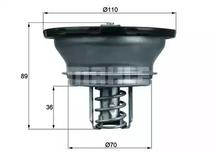 Термостат volvo NEW T=92град. Knecht                THD382