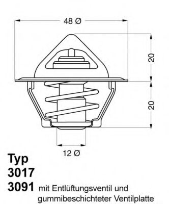 Термостат Wahler                3017.87D2