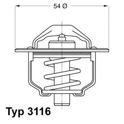 Термостат Wahler                3116.82D