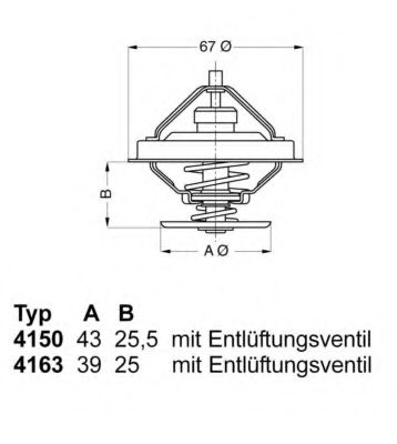 Термостат HCV Wahler                4150.83D50