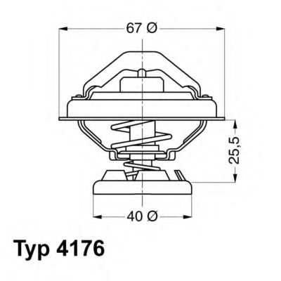 Термостат Wahler                4176.85D