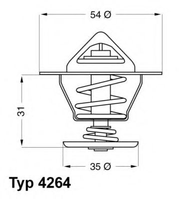 Термостат Wahler                4264.84D