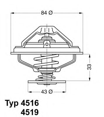 Термостат Wahler                4516.85D