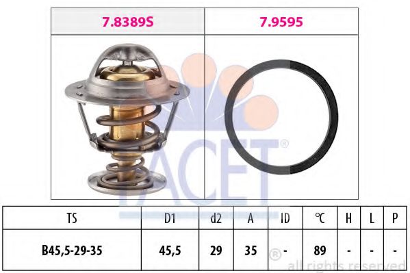 Термостат Facet                7.8389