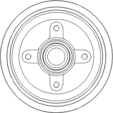 NDR001 NATIONAL Тормозной барабан