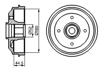 0986477113 BOSCH Тормозной барабан