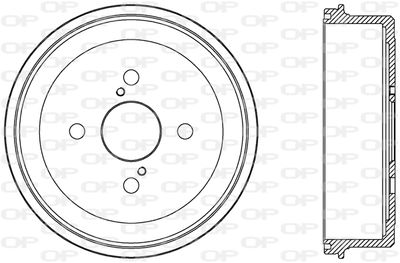 BAD905310 OPEN PARTS Тормозной барабан