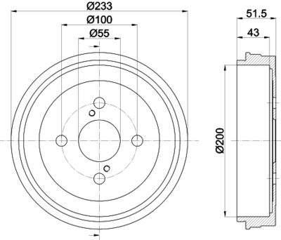 MBD267 MINTEX Тормозной барабан