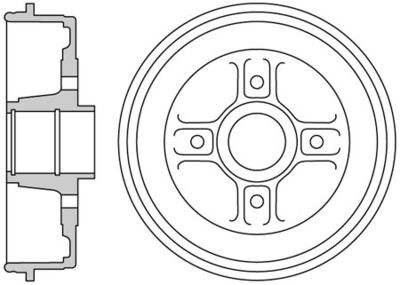 VBE691 MOTAQUIP Тормозной барабан