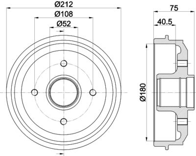 MBD227 MINTEX Тормозной барабан