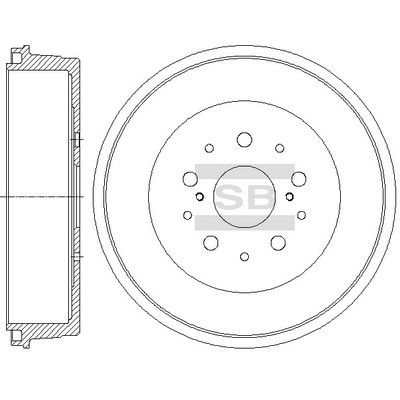 SD4055 Hi-Q Тормозной барабан