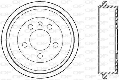 BAD905410 OPEN PARTS Тормозной барабан