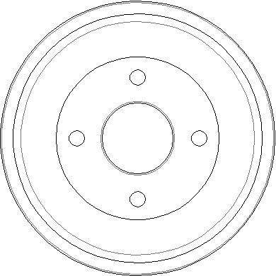 NDR007 NATIONAL Тормозной барабан