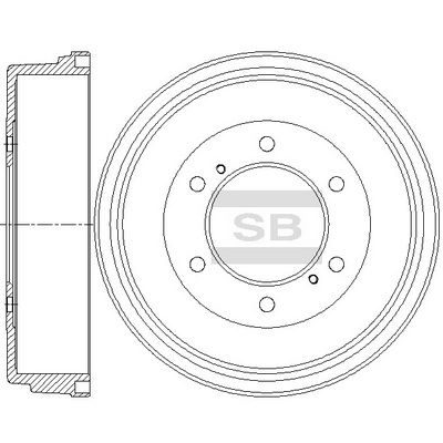 SD4217 Hi-Q Тормозной барабан