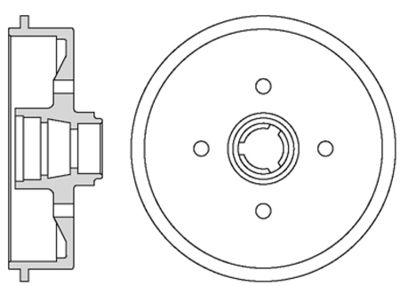 VBD636 MOTAQUIP Тормозной барабан