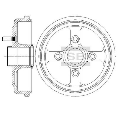 SD3046 Hi-Q Тормозной барабан