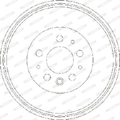 FDR329137 FERODO Тормозной барабан